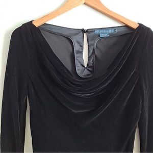 Ralph Lauren Blue Label Sophisticated Black Bodysuit